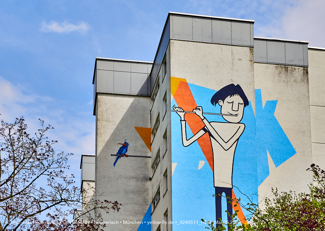 05.05.2023 - Graffiti am Karl-Marx-Ring 75 in Neuperlach